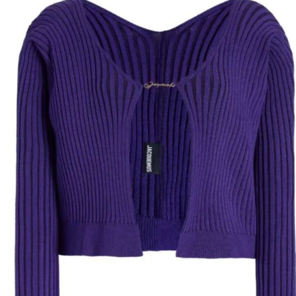 Jacquemus Pralu Knit Top 36 purple